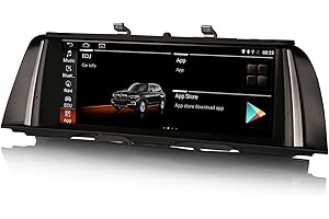 Erisin 10.25 Zoll 4GB RAM 64GB ROM Android 11.0 Autoradio Bluetooth GPS Navi für BMW 5er F10 F11 NBT System Unterstützt iDrive CarPlay WiFi 4G DAB+ Android Auto IPS Screen Mirror Link USB TPMS