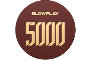 SLOWPLAY Fichas de Póker Godel de Cerámica (Venta en Lote). Fichas Profesionales de 10 Gramos, Calidad Casino, de 39 mm para Texas Hold'em – Pack de 50 Unidades con denominación de 5000