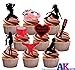 Naughty Valentine 's Day, Sexy/Erotik Erwachsene Party Pack – essbar Stand-up Cup Cake Topper (36 Stück)