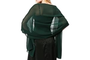 LIFWIMNER Stola Damen Halstuch Chiffon Sommer Schal Damen Festliche Stola für Abendkleid oder Brautkleid Hochzeit Scarf