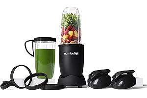 nutribullet Pro 900 Watt, Blender Électrique, Hachoir, puissance de 900w, verres de 900 ml et 700ml, noir mat, NB910MAB