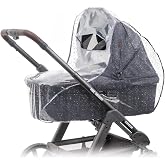 Zamboo Universal Rain Guard Baby Stroller | For prams and carrycots | window, visor and mesh ventilation | Waterproof, free f