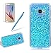 Produktbild Girlyard Silikon Glitzer Hülle für Galaxy S9, Luxus Variable Farbe Pailletten Muster Shinning Case Weiche TPU Bling Backcover Ultra Dünn Flexibel Rubber Etui und Anti Rutsch Kratzfeste Schutzhülle für Samsung Galaxy S9 - Blau