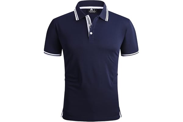 SwissWell Polo Homme Manches Courtes Golf Respirant Tshirt Polos de Sport Homme Eté Séchage Rapide Tennis Chemises