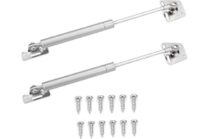 VENCEDE Amortiguador de gas (2 unidades, 150 N/33,07 Ib/15 kg, muelle de gas para muebles, soporte de dos cuencos, muelle telescópico de gas Strut, amortiguador de gas, estable y seguro)