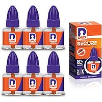 DND Secure Mosquito Repellent Refill | Liquid Vaporiser | 50% Extra Power | Pack of 6 - 45ml Each