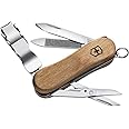 Victorinox Nailclip 580, Swiss Made, 6 Functions, Nail File, Nail Clipper, Blade, Scissors, Wood