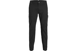 Mêskie spodnie Jogger Cargo JACK & JONES PAUL FLAKE AKM 542 Spodnie Twill Denim z elastycznym pasem.