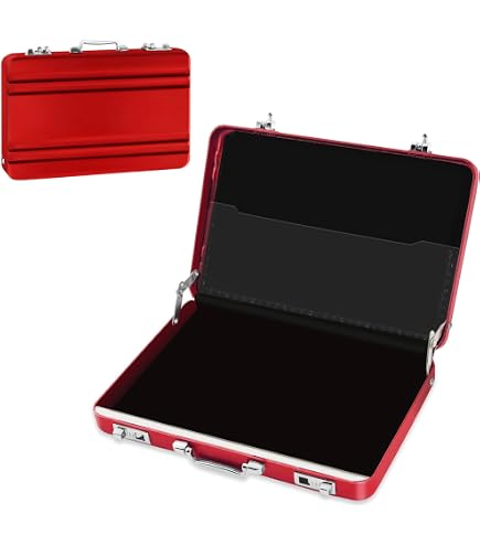 Mini Valise à Billets En Aluminium - 10x7 Cm, Fermeture à Pression, Pour Cadeau Mariage, Argent, Cartes