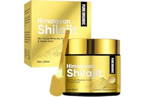 WERPOWER Shilajit Original Himalaya Bio, Natural Shilajit Resin mit Fulvicsäure Mineralien Unterstützt Ausdauer und Vitalität, Erhöhung der Energie, 50ml