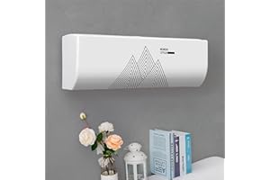 Treer Funda para Aire Acondicionado Interior, Funda para Aire Acondicionado Pared Elástico Antipolvo para Pared Montaje Unidades Split Interior AC Cubiertas (1P,9)