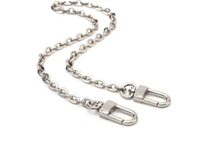 XIAZW Mini Cooper Geldbörse Kette Schulter Umhängeriemen Tasche Zubehör Charm Dekoration (Silber, 45 cm)