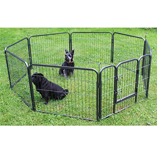 Preisvergleich Produktbild Welpenauslauf 8x 80x100 Welpen-Freigehege Laufgitter Welpenzaun Laufstall Welpengitter