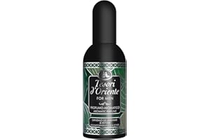 Tesori d'Oriente - Profumo Aromatico Sandalo del Kashmir e Vetiver, dalla Fragranza Vivace e Legnosa, Note di Bergamotto, Tè Verde, Rosa e Patchouli, 100 ml