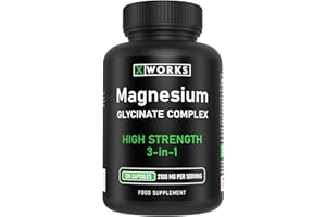 SS SPORT SUPPLIES Magnesium Glycinate Complex - Added Malate & Taurate - 120 Capsules -High Strength 3-1 with No Binders/Fillers/Bulking Agents - 100% Pure Active Ingredients