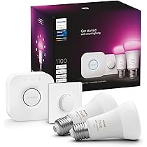 Philips Hue White & Color Ambiance Starter Set mit E27 Lampen 2-er
