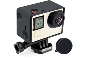 GEPULY BacPac Frame Mount Housing Case for GoPro Hero4, Hero3+, Hero 3 with LCD BacPac and Battery Extension Accessories