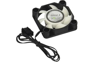 Gelid Solutions Silent 4. Ventola da 40x40x10mm. RPM 4200. Voltaggio 12V. 18.9 dBA. Nero