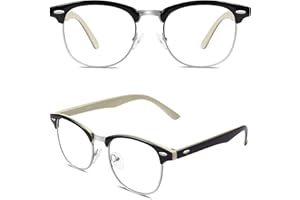 CGID Montatura Occhiali da Vista Donna Uomo Occhiali Vintage UV400 Lenti Chiare CN56