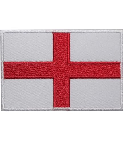 Aufnäher / Bügelbild - Wales Flagge Fahne - Weiß - 5,3 X 7,5