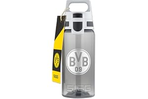 Borussia Dortmund BVB SIGG butelka dla dzieci 0,5 l – sportowy artykuł dla fanów, szara