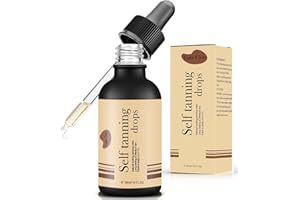 VIEXPAND 30ml Essenza Abbronzante Viso,Scuro Siero Autoabbronzante Concentrato, A Rapido Assorbimento, Azione Idratante,Gocce autoabbronzanti per Corpo e Viso,Per tutti i tipi di pelle(Giallo)