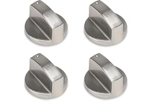 TOMTARY Universal Cooker Knobs, 4 PCS Control Knobs for Gas Hob, Stove, Oven, Cooktop Buttons - Various Cooker Sizes