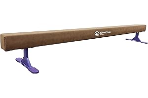 Tumbl Trak Addie Gymnastics Training Balance Beam, Suede Gymnast Beam For Gymnastics