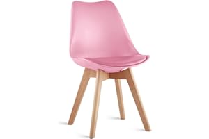MOF home Padded Dining chair lounge Chair (Pink)