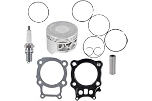 WFLNHB Piston Rings Gasket Kit Set Spark Plug Fit For Honda Rancher TRX350 TRX 350 2000-2006 13101-HN5-670 13010-HN5-671