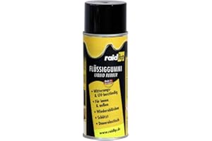 ‎RAID HP raid hp Flüssiggummi 400ml Sprühfolie Felgenfolie. Dauerelastische Gummierung für innen und außen für Auto Boot Motorrad Quad Fahrrad Freizeit Hobby, SCHWARZ-MATT