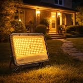 Ecolite 100W LED Projekt&ouml;r 8000 L&uuml;men IP66 Su Ge&ccedil;irmez Dış Mekan Floodlight Bah&ccedil;e Duvar Otopark Aydınlatma 220 Volt (Sarı Işı