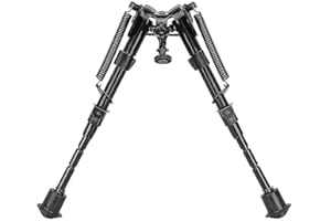 Caldwell Bípode fijo XLA con patas ajustables con muescas y diseño plegable delgado para un fácil transporte, estabilidad del rifle y tiro al blanco