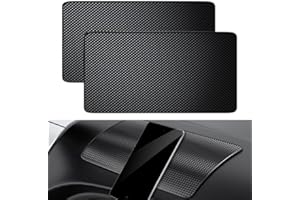 Dreamil 2 Stück Anti Rutsch Auto Armaturenbrett Matte 27 x 15 cm, Feste klebrige Antirutsch Pad Antirutschmatte für Autodekorationen Handy Sonnenbrille Schlüssel TV-Fernbedienungen(Schwarz)