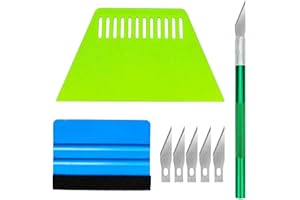 RUIBOW Wallpaper Kit 8 Pcs Wallpaper Tools with Replacement Cut Tool Wallpaper Smoothing Tool with Large Scraper Wallpaper Smoother Vinyl Wrap Tools for Car Wrapping Wallpaper Installation