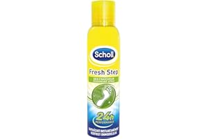 SCHOLL Lot de 3 Flacons de 150 ml Spray Fraîcheur Fresh Step