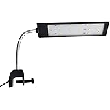 NICREW Fish Tank Clip on Light, Clamp Aquarium Light with White and Blue LEDs, 420LM, 7W