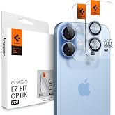 Spigen Apple iPhone 17/16 Plus / 16 ile Uyumlu Kamera Lens Camı Koruyucu Kolay Kurulum GLAS.tR EZ Fit Optik Pro (2 Adet) Blue