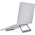 Amazon Basics - Supporto richiudibile in alluminio per PC portatili con display fino a 33 cm (13"), Argento