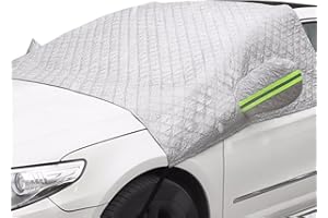 KWAK'S Kwak‘s Feuilles de Protection Contre la Glace de, Pare-Brise de Voiture,Pare-Brise, Bloc Pare-Vent,Glace,Rayons UV, étanche, adapté à la Plupart des Voitures, Toutes Les années (été/Hiver)