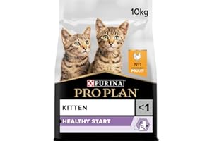 PURINA PRO PLAN | Healthy Start | Croquettes pour Chaton | Renforce les défenses naturelles du chaton et la réponse immunitaire | Riche en Poulet | Sac de 10kg