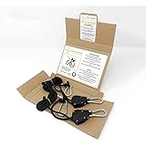 Tech-Garden Rope Ratchet Hanger Hydroponic Grow Room Tent Carbon Filter Extractor Fan Lighting - Pair of 2…