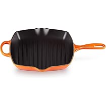 Le Creuset Skillet grillpan 26 x 26 cm * Kersenrood / Rood * de Bijenkorf