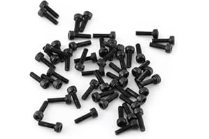 FAFEICY Śruby z Łbem Walcowym M3, Sześciokątne, Klasa 12.9, Stal Węglowa, 4-50mm, Zestaw (M3 * 10mm 50 sztuk/paczka)