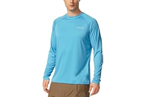 baleaf UV Shirt Herren Wasser UV-Schutz UPF 50+ Rashguard Sonnenschutz Langarm Shirt