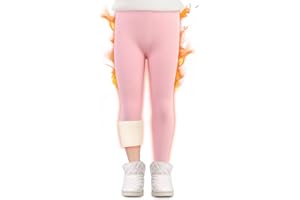 boruizhen Leggins Felpati Bambina Rib Leggings Bambina Termica Invernali Pantaloni