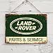 Produktbild Land Rover Parts & Service - Metallschild im Vintage-Stil, Nachbildung, für Garagen, Schuppen, Defender etc., 28x20cm (Twine/String)