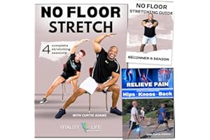 VITALITY 4 LIFE WITH CURTIS ADAMS STRETCHING EXERCISES FOR SENIORS SET- 4 Complete Sessions. Increase Flexibility- Range of Motion- Relieve Pain. Stretch yourself healthy! Stretching to stay young. Fun exercise DVD Stretching Videos.