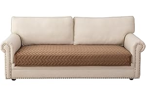 ‎EISMODRA Eismodra Sofa Überzug,Sofabezug 3 Sitzer,Anti-Rutsch-Couch Überzug für L Form Sofaschoner Chaiselongue Ecksofa 2 Sitzer Schonbezüge Wohnzimmer Sessel Hunde Haustiere,Braun,90x180cm(nur 1 Stück)
