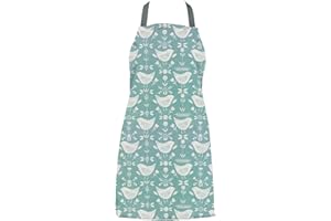 JOLEE TABLECLOTHS Jolee... Fabrics Wipe Clean PVC Coated Aprons - 100% Cotton Oilcloth - Adults and Childrens Sizes - Easy to Clean and Splash Proof Apron